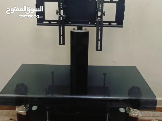 Stylish Black TV Stand with Mount