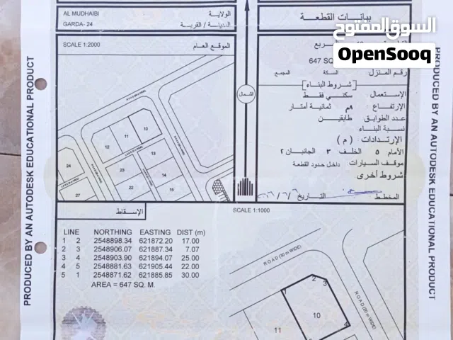 للبيع أرض سكنية مخطط 24رقم 10