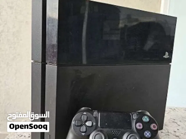بلي ستيشن 4 فات اونلاين 1 تيرا نظيف وجاهز للاستخدام جويستكين مع العاب وكابلات
