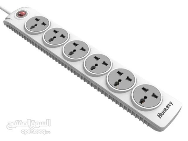 Huntkey SZN601 6 Port UK Plug Power Strip 3M وصلة كهرباء هانتكي 6 مداخل