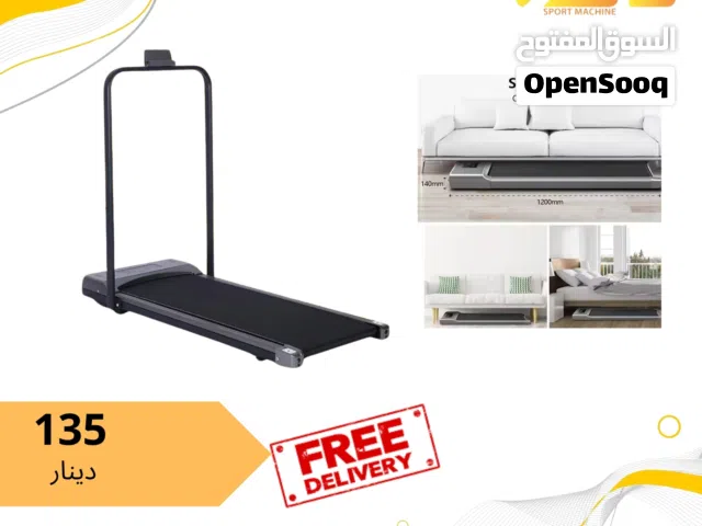 جهاز ركض منزلي سهل الاستخدام و الحركه بحمل وزن 110 كغم / تحكم ريموت كونترول / سرعه لغاية 10 كم بالسا