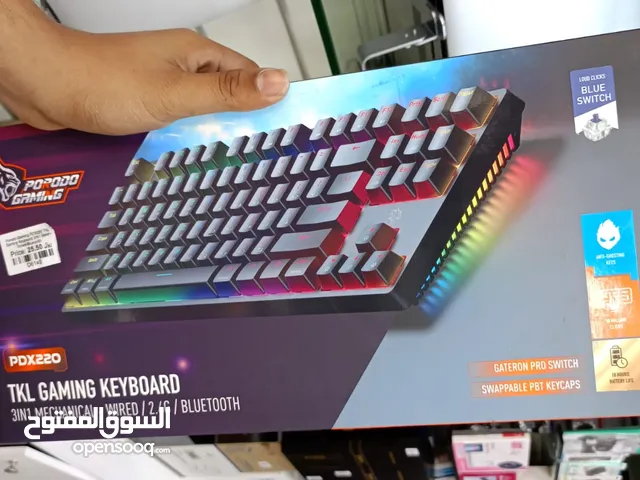 Porodo Gaming 3in1 Wireless Mechanical Keyboard TKL Gateron Switch