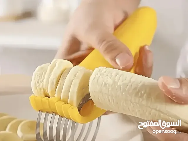 1pc Stainless Steel Manual Slicer - Food-Safe, Easy-to-Use, Round Blade for Bananas, Cucumbers