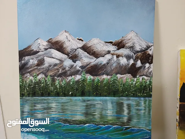 Canvas drawing, home decoration, painting ألوان زيت لوحة فنية رسم يدوي الروعة والجمال والفن ديكور