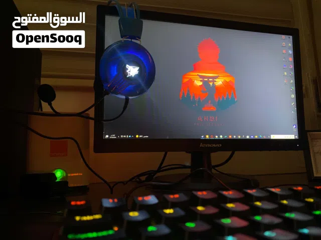 كمبيوتر Lenovo i5 مع شاشة 19 إنش وملحقات جيمينج كاملة – SSD 256