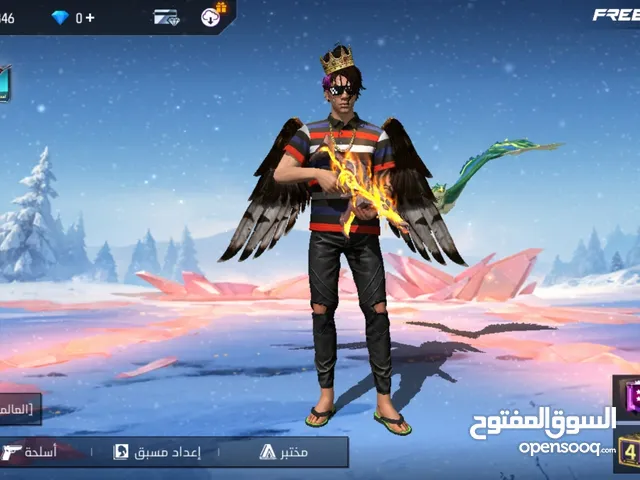 حساب فري فاير مستوي 57