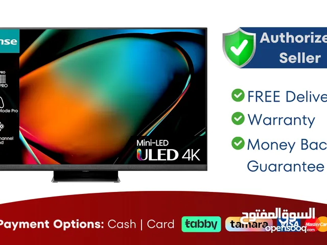Hisense 65 inch Smart ULED TV - 4K - Brand New - 1 Year Warranty - FREE Delivery - 43 50 55 75 85