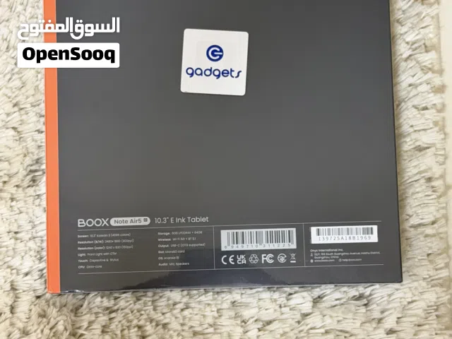 Boox Note Air 5 – Brand New Sealed with Warranty   جديد بالكرتون – غير مفتوح نهائيا مع الضمان