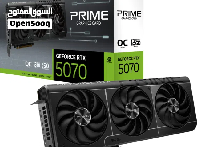 ASUS GeForce RTX 5070 Prime OC 12 GB جديدغير مستخدم
