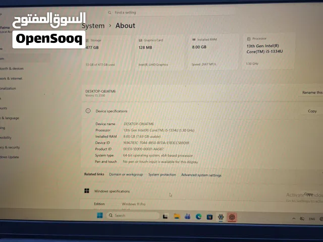 للبيع لابتوب Dell Vostro 15 3530