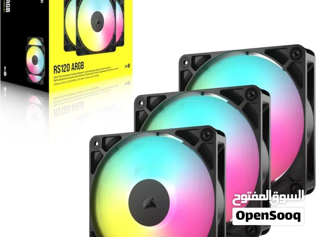 Corsair RS120 ARGB – 120mm PWM fans with 8 ARGB LEDs استعمال بسيط جداً