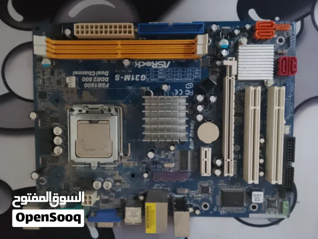 Asus g31m motherboard ddr2 (CPU:Intel core duo e8400)+250 w powersupply