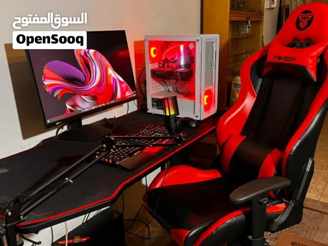 كمبيوتر تجميعة سيت أب قيمنك كامل للبيع  بسعر مناسب  RTX 4060 Ti / i7 12700 / RAM 64 / شاشة 27