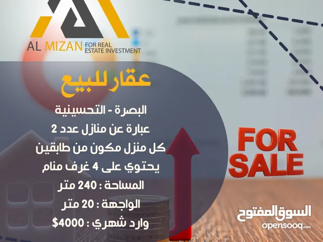 240m2 4 Bedrooms Townhouse for Sale in Basra Tahseneya