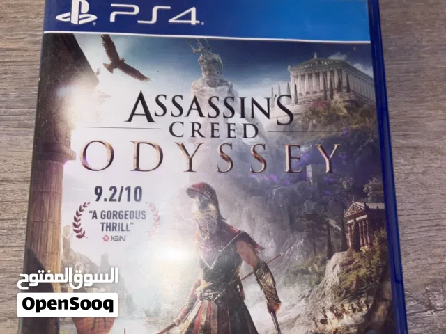 Assassin Creed Odyssey PS4 and you can play it on PS5 the CD is great condition and it’s a  good p