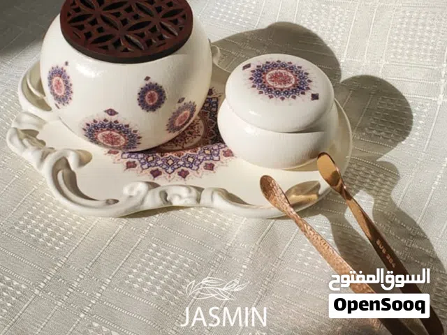 طقم مبخره بفن الديكوباج بالنقوش الإسلامية