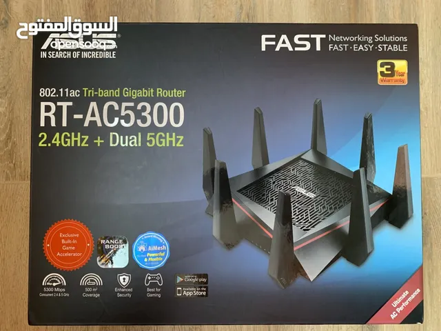 رواتر gaming asus RT-AC5300 جديد