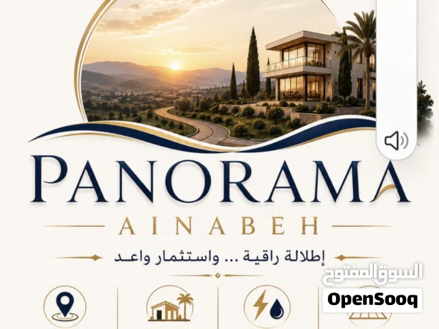 بانوراما عنيبه اطلاله راقيه واستثمار واعد اراضي 2 دونم كل الخدمات حتى الماء