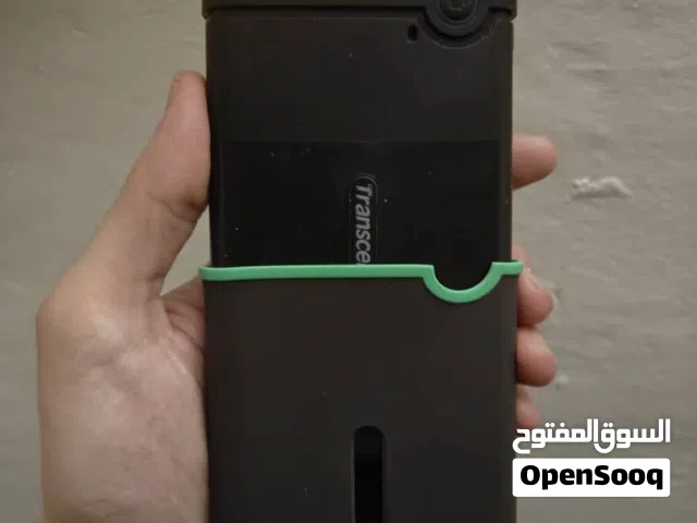 هارد خارجي Transcend 1TB - شبه جديد! نظيف جدا ما اشتغل الا حدود 14 يوم transcend HDD 1T