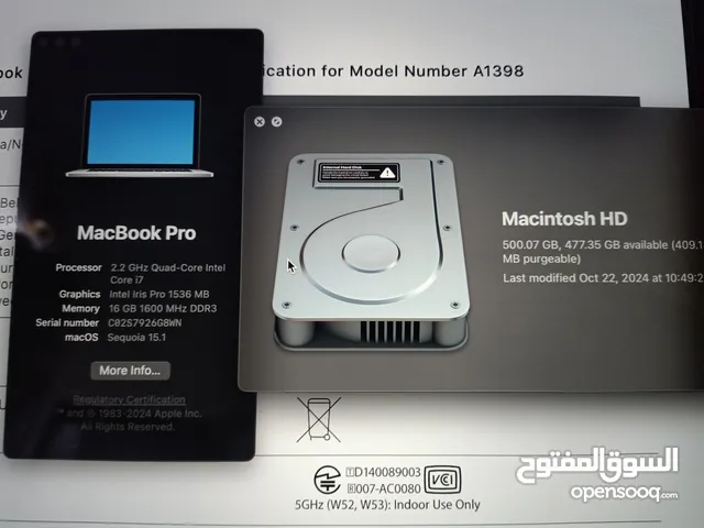 لاب توب آبل 2015 للبيع