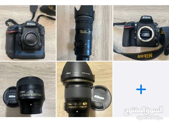 كاميرا وعدسة نيكون Nikon D4 D800 70-200 2.8g。 20 f1.8g