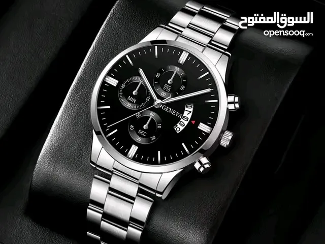 ساعه رجاليه فولاذيه المقاومه لي الصدا ووتش الفاخر جميله الساعه أنا شخصينه مستخدمه والله افضل الساعات