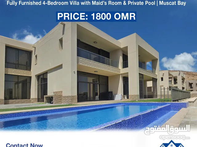 Fully Furnished 4-Bedroom Villa with Maid’s Room & Private Pool  Muscat Bay