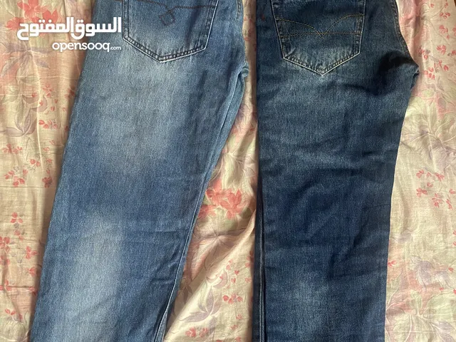 بناطيل جينزات رجالي سايز 34 جديده سعر 5د بنمرتها للبيع