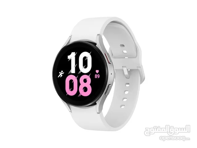 Samsung galaxy watch 5 (44mm white band) ساعة ذكية من سامسونج اصدار 5