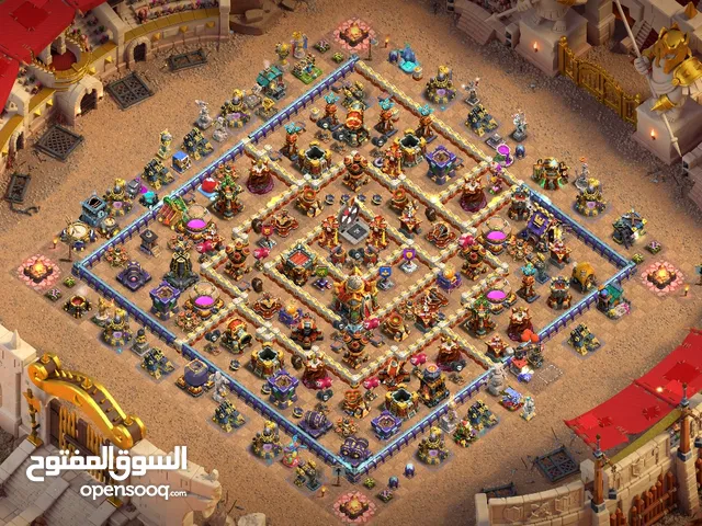 Clash of clans max townhall 16 with legendary equipments and skins