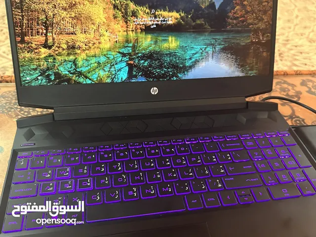 لابتوب hp pavilion شبه جديد استعمال شهرين