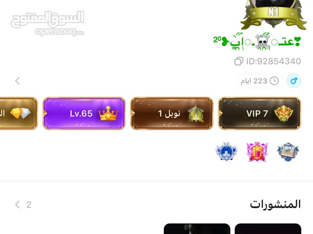 Accounts - Others Accounts and Characters for Sale in Al Sharqiya