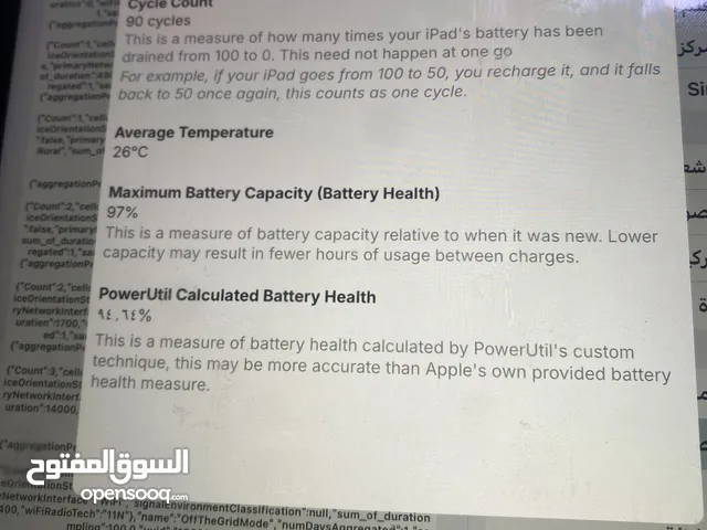 ايباد 9 بطاريه 97 كارتون