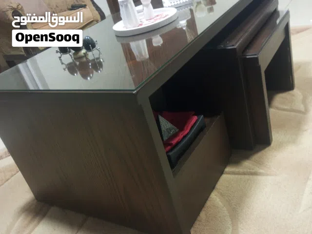 طقم طاولات شبه جديد لقطه ،تلاع العلي