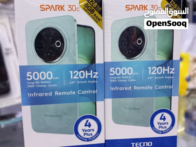 تكنو سبارك 30c جديد بالكرتونة 128 جيجا 8 رام متوفر توصيل وهدية