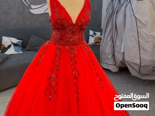 فستان حنه سعر كلش مناسب لون احمر