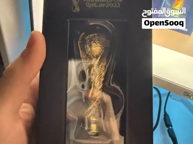 Mini world cup trophy collectable accessory heavy metal 100mm.