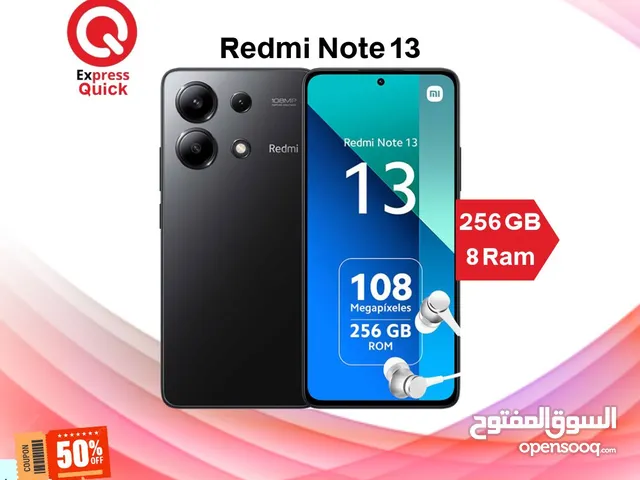 REDMI NOTE 13 ( 256GB ) / 8 RAM NEW /// ريدمي نوت 13 ذاكره 256 جيجا الرام 8 الجديد كلياً