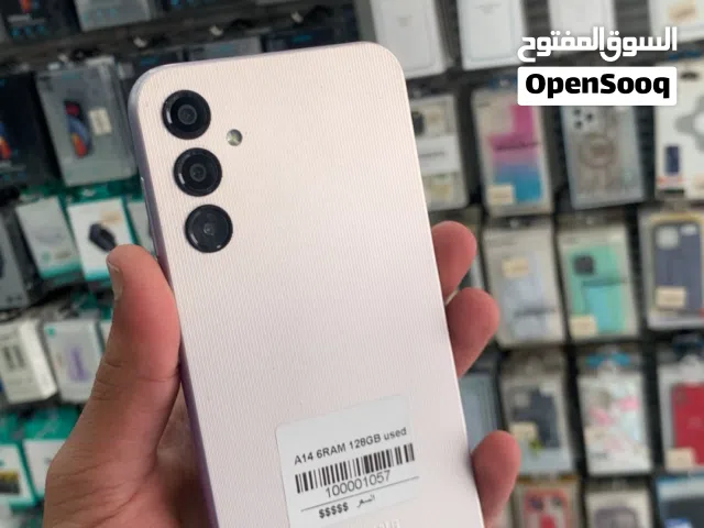 Samsung a14 6ram 128g  مستعمل بحالة الوكاله  ومكفول
