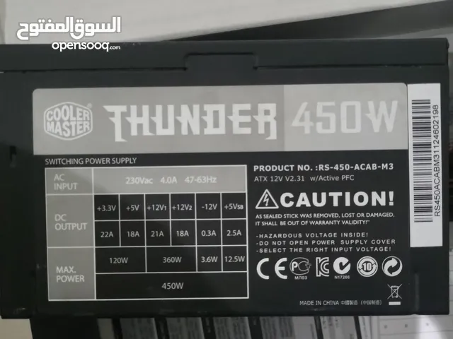 CPU Power supply 450W Cooler master Thunder
