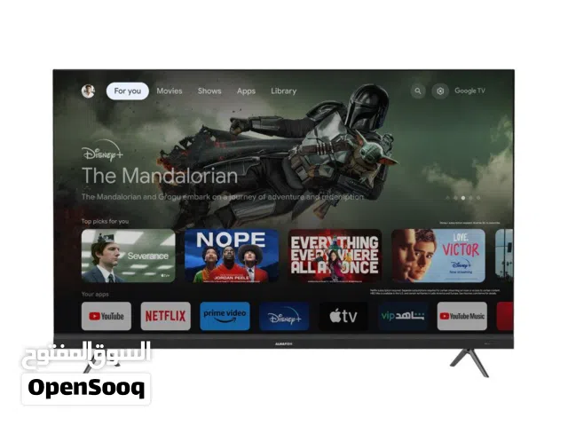 شاشة الحافظ 55 QLED  الفئة 8 QLED 4K UHD HDR10 144Hz VRR HDMI 2.1 مثالي للألعاب نظام التشغيل Google