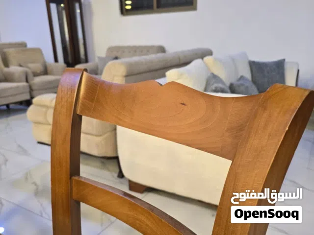 طاولة سفرة 8 كراسي  خشب زان ولاتيه كامل زجاج برم مواكن