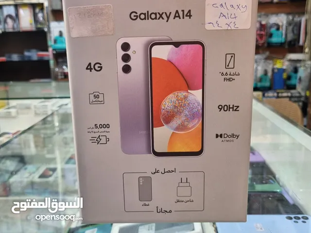 مستعمل اخو الجديد Samsung A14 رام 8 جيجا 64 مع بكج أغراضة الاصلية متوفر توصيل