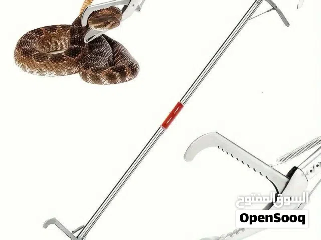 ملقط عصا مسك الافاعي الاصليه ستانليس ستيل طول 150سم متر ونصف يوجد توصيل