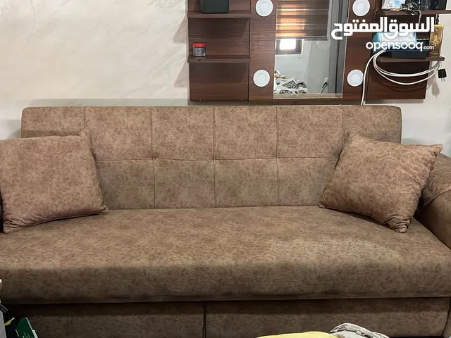 صوفا ضد المي ثلاث مقاعد لون عسلي