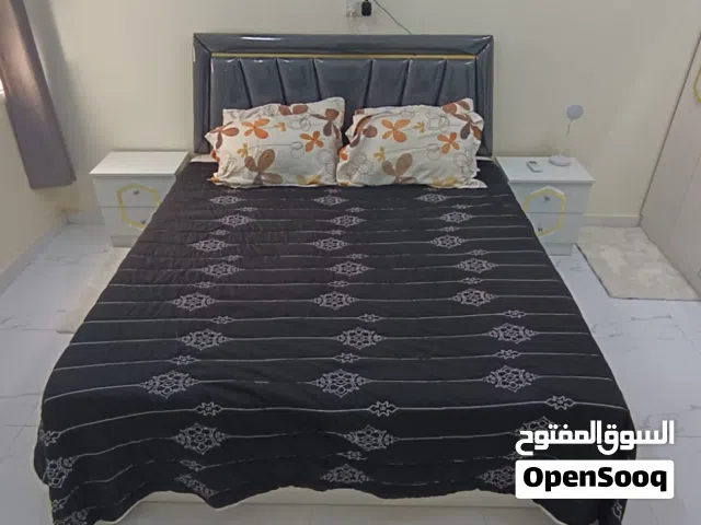 Full Bedroom Set — White Gloss Gold Accent  King Bed + Wardrobe + More  Sohar