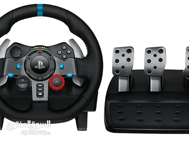 عجلة قيادة درايفينج فورس لاجهزة بلاي ستيشن 4/3 مع قابس كهرباء من لوجيتك G29 + جير تحكم G29
