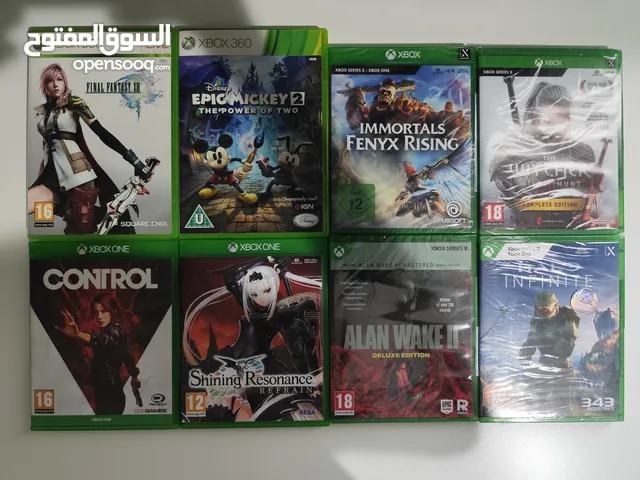 The Witcher 3 + Alan Wake 2 +Control + Shining Resonance+ Halo + Fenyx + Epic Mickey + FF13