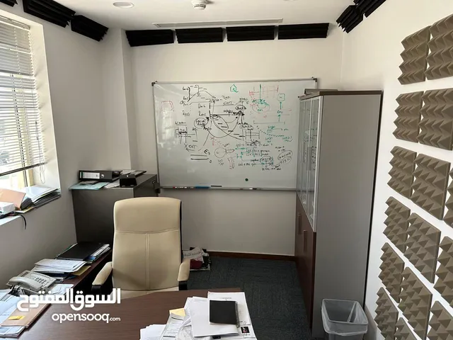 اثاث مكتبي بحاله جيده للبيع office furniture in good the was used for lees than one year and in
