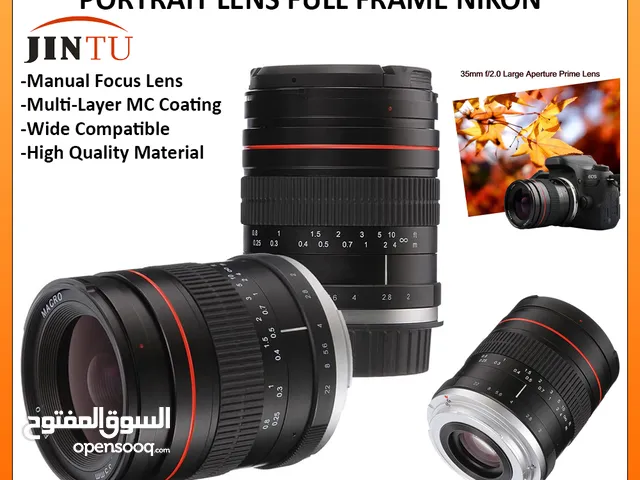 Jintu 35mm F2.0 MFS Telephoto Manual Portrait Lens Full Frame Nikon ll Brand-New ll
